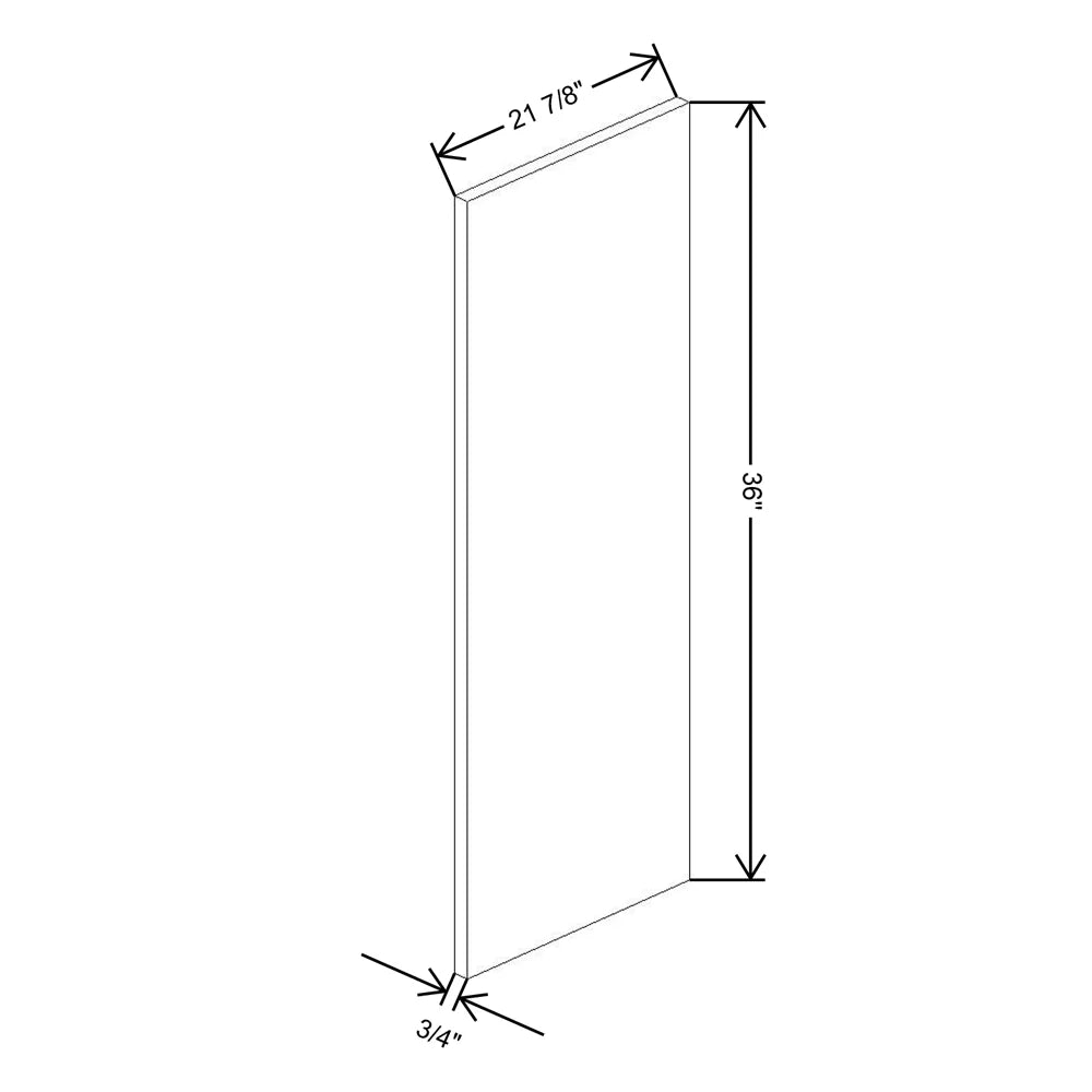 Fabuwood Illume Tuscany Como Ash 2 Wainscot Panel MC36 {Right}